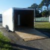 8.5x20 TA Trailer - White, Ramp, Side Door, Extra Height