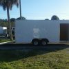 8.5x20 TA Trailer - White, Ramp, Side Door, Extra Height