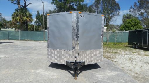 8.5x20 TA Trailer - Silver Frost, Ramp, Side Door, 5K Axles