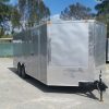 8.5x20 TA Trailer - Silver Frost, Ramp, Side Door, 5K Axles