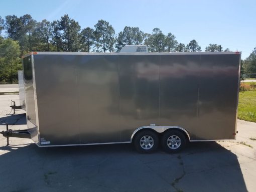 8.5x20 TA Trailer - Charcoal, Ramp, 7K Axles, Extra Height, Electrical, AC, Additional Options