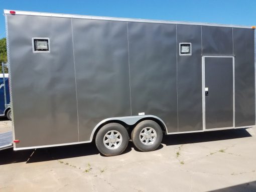 8.5x20 TA Trailer - Charcoal, Ramp, 7K Axles, Extra Height, Electrical, AC, Additional Options