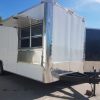 8.5x22 TA Trailer - White, Ramp, Porch, Concession, Electrical, Many Options