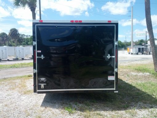 8.5x24 TA Trailer - Black, Ramp, Side Door