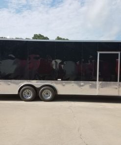 8.5x24 TA Trailer - Black, Ramp, Side Door, 5K Axles, Extra Height, Customizations