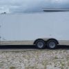 8.5x24 TA Trailer - White, Ramp, Side Door, 5K Axles, Extra Height, Extra Roof Vent