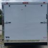 8.5x24 TA Trailer - White, Ramp, Side Door, 5K Axles, Extra Height, Extra Roof Vent