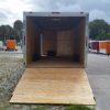 8.5x24 TA Trailer - White, Ramp, Side Door, 5K Axles, Extra Height, Extra Roof Vent