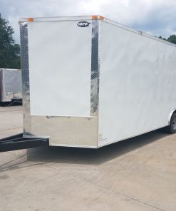 8.5x24 TA Trailer - White, Ramp, Extra Height, E-Track, Extended Tongue, Additional Options