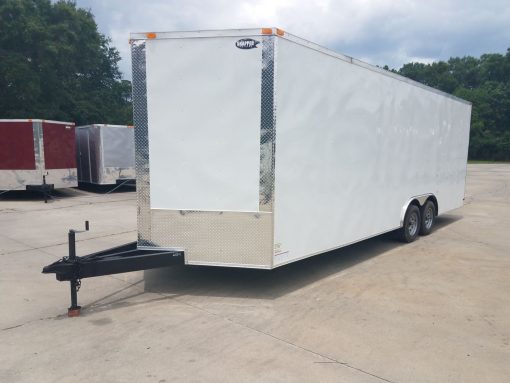 8.5x24 TA Trailer - White, Ramp, Extra Height, E-Track, Extended Tongue, Additional Options