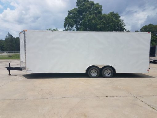 8.5x24 TA Trailer - White, Ramp, Extra Height, E-Track, Extended Tongue, Additional Options