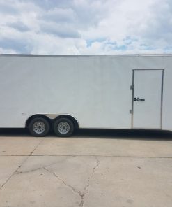 8.5x24 TA Trailer - White, Ramp, Extra Height, E-Track, Extended Tongue, Additional Options