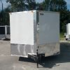 8.5x24 TA Trailer - White, Ramp, Side Door, 5K Axles