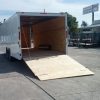 8.5x24 TA Trailer - White, Ramp, Side Door, 5K Axles
