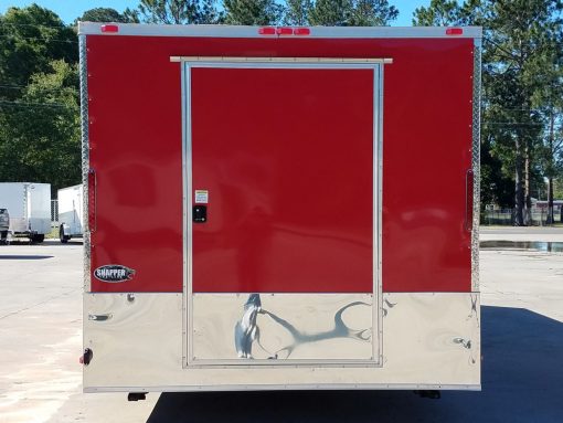 8.5x28 TA Trailer - Red, Concession Doors, AC, Electrical, Many Options
