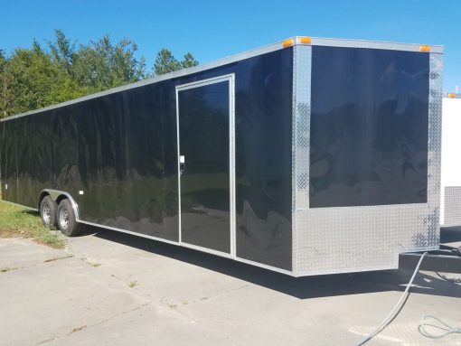 8.5x30 TA Trailer - Black, Electrical, Finished Interior, Cabinets, Additional Options