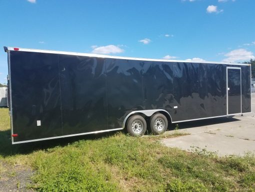 8.5x30 TA Trailer - Black, Electrical, Finished Interior, Cabinets, Additional Options