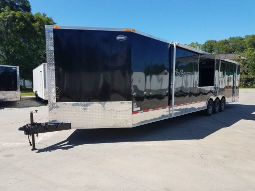 8.5x34 TTA3 Trailer - Black, Concession, Awning, Electrical, Options