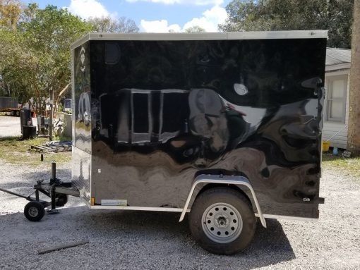 Diamond Cargo 5x8 SA Trailer - Black, Ramp, Side Door, Extra Height - Image 5