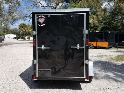 Diamond Cargo 5x8 SA Trailer - Black, Ramp, Side Door, Extra Height - Image 9