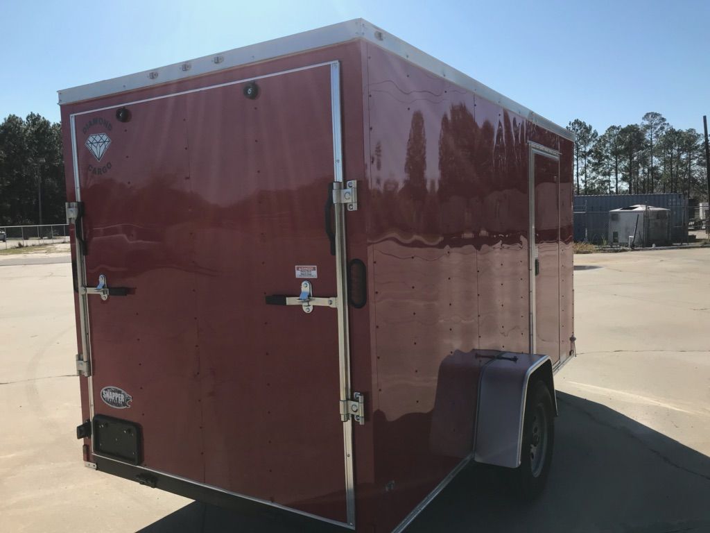 Diamond Cargo 6x12 SA Trailer - Red, Ramp, Side Door, Extra Height - Image 10