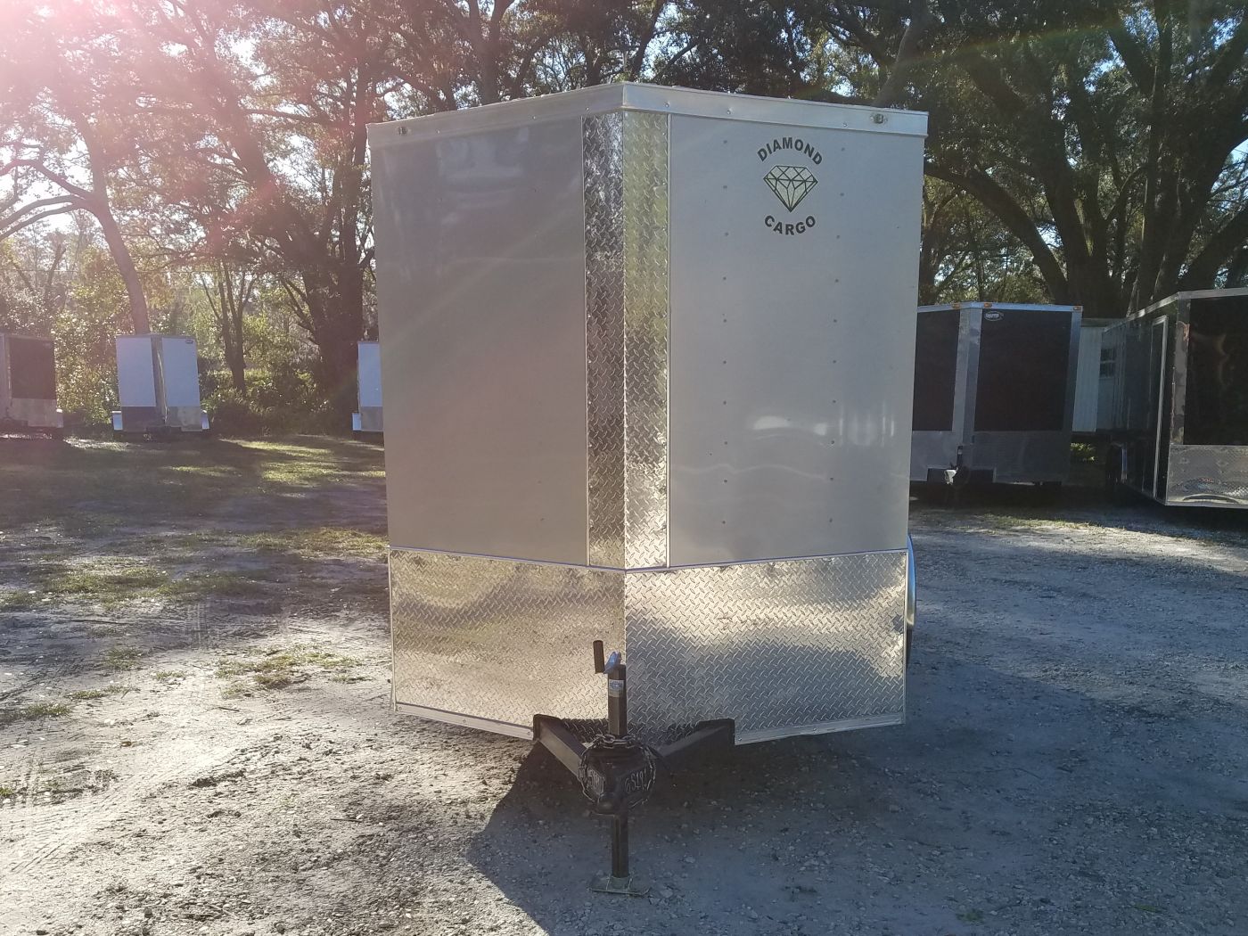 Diamond Cargo 6x12 SA Trailer - Silver Frost, Ramp, Side Door, Extra Height, Insulated - Image 17