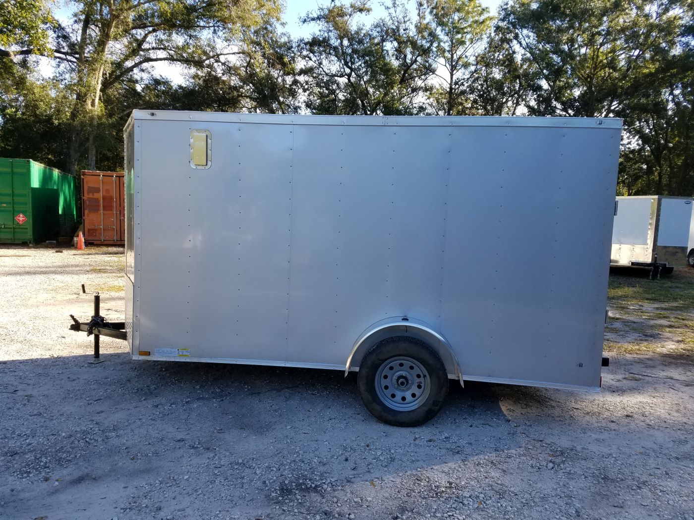Diamond Cargo 6x12 SA Trailer - Silver Frost, Ramp, Side Door, Extra Height, Insulated - Image 5