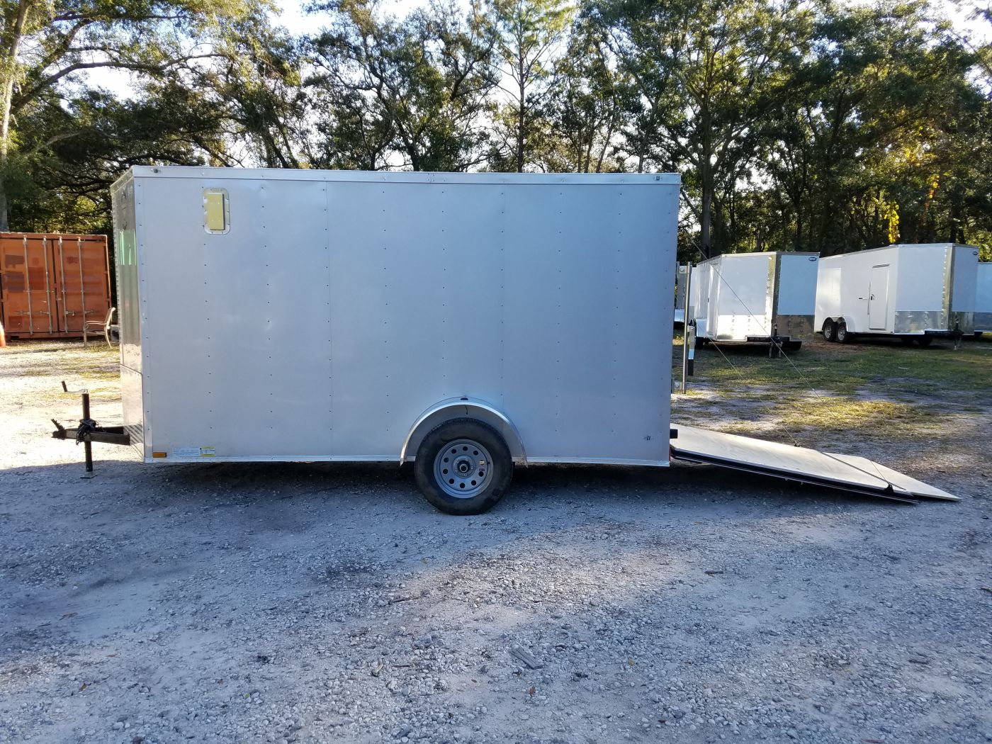 Diamond Cargo 6x12 SA Trailer - Silver Frost, Ramp, Side Door, Extra Height, Insulated - Image 4