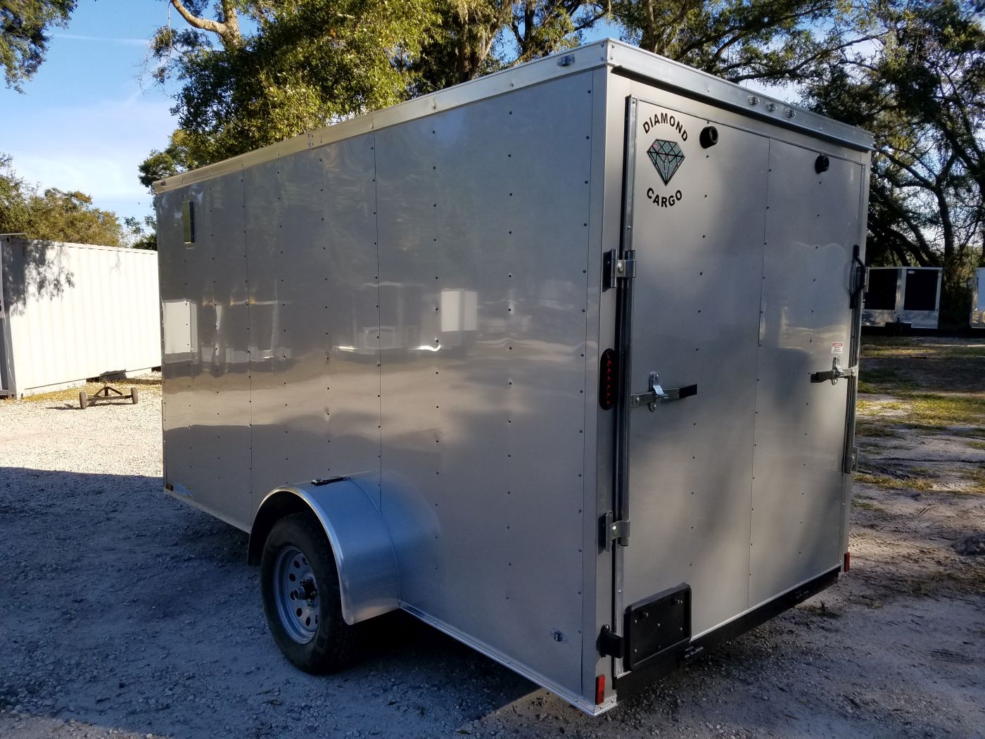 Diamond Cargo 6x12 SA Trailer - Silver Frost, Ramp, Side Door, Extra Height, Insulated - Image 7