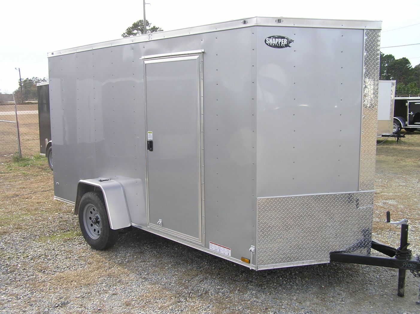 Diamond Cargo 6x12 SA Trailer - Silver Frost, Ramp, Side Door, Extra Height - Image 12