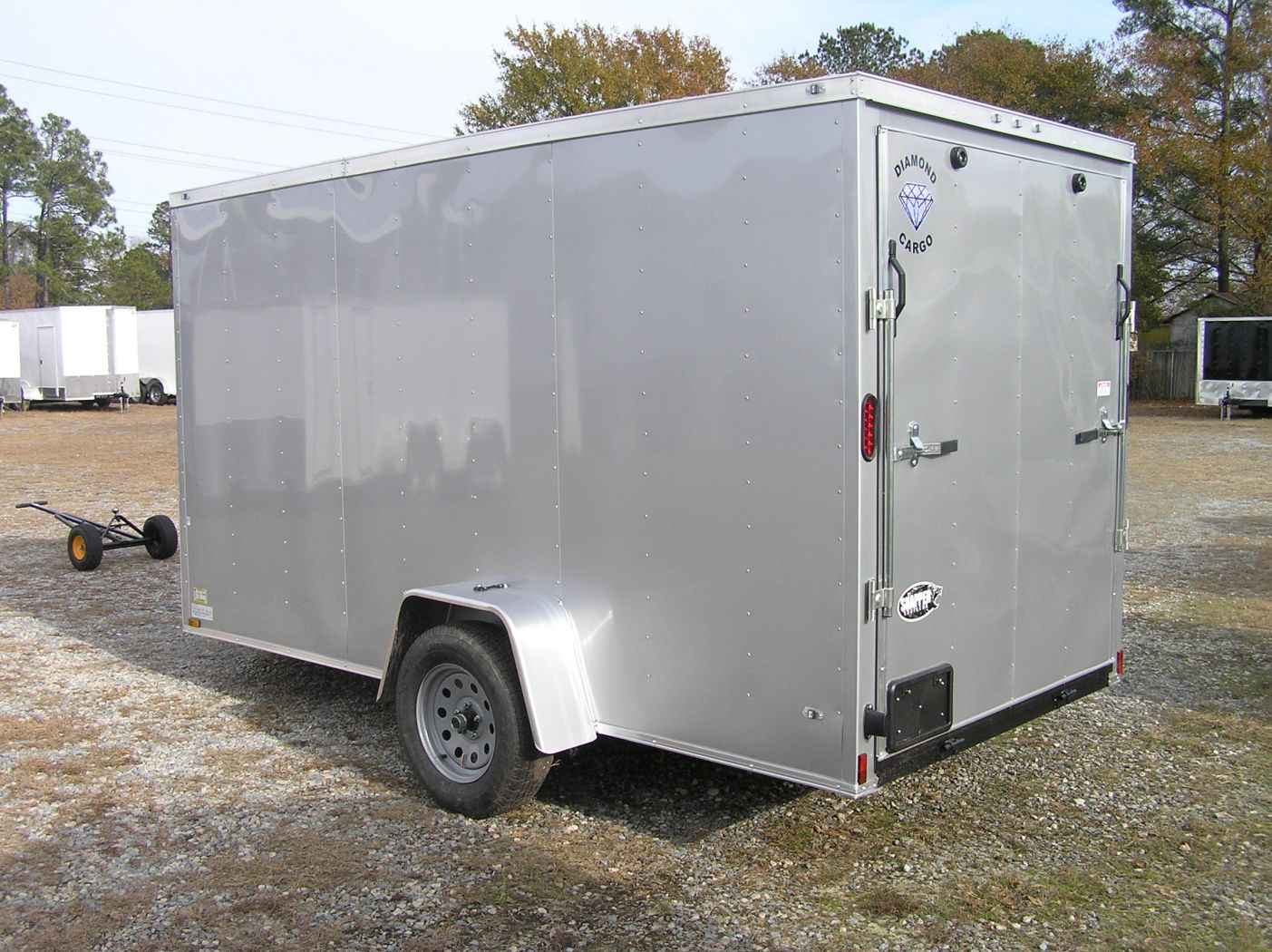 Diamond Cargo 6x12 SA Trailer - Silver Frost, Ramp, Side Door, Extra Height - Image 5