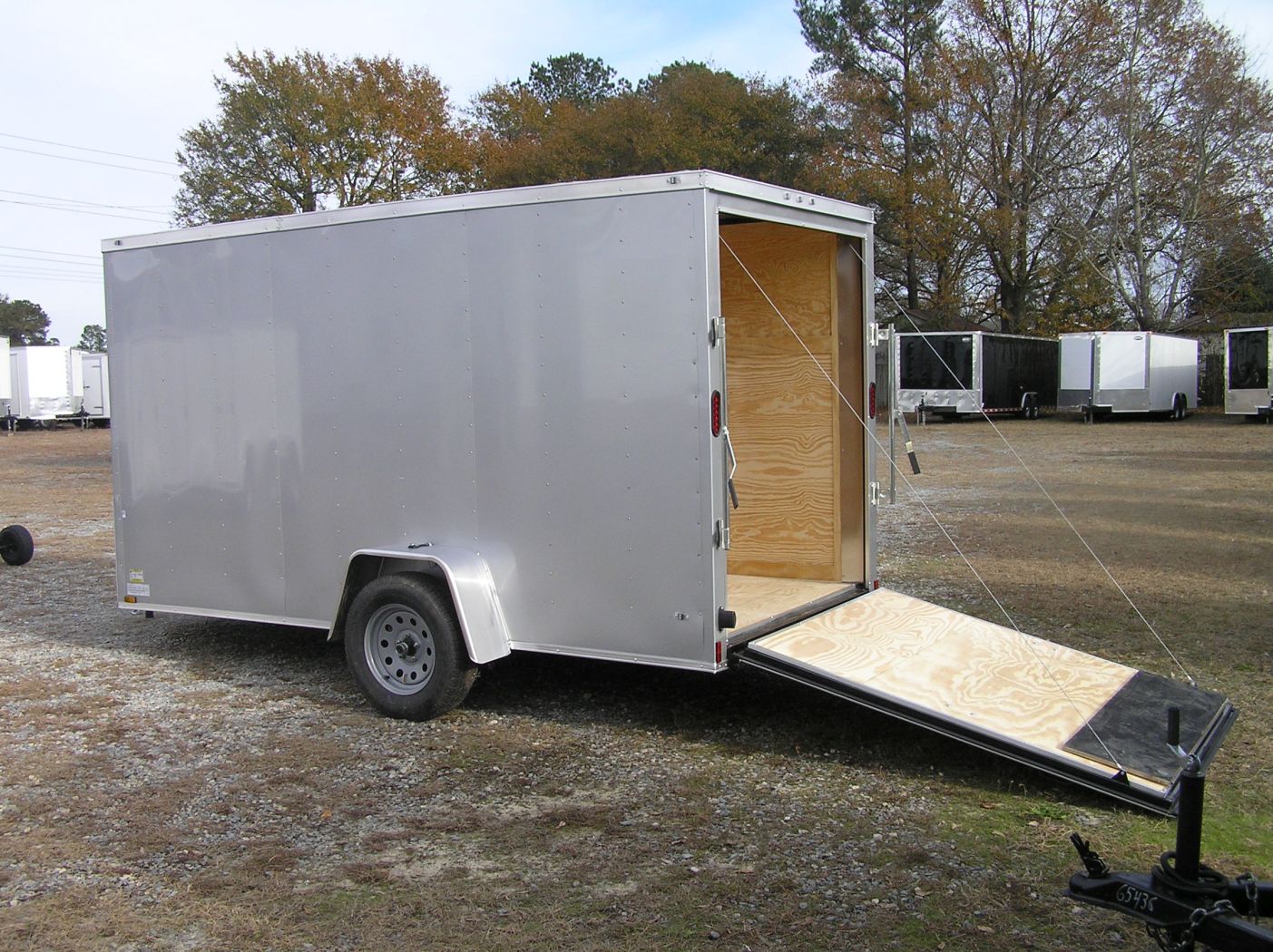 Diamond Cargo 6x12 SA Trailer - Silver Frost, Ramp, Side Door, Extra Height - Image 4