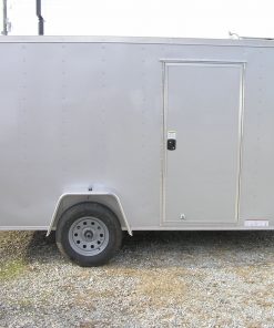 Diamond Cargo 6x12 SA Trailer - Silver Frost, Ramp, Side Door, Extra Height