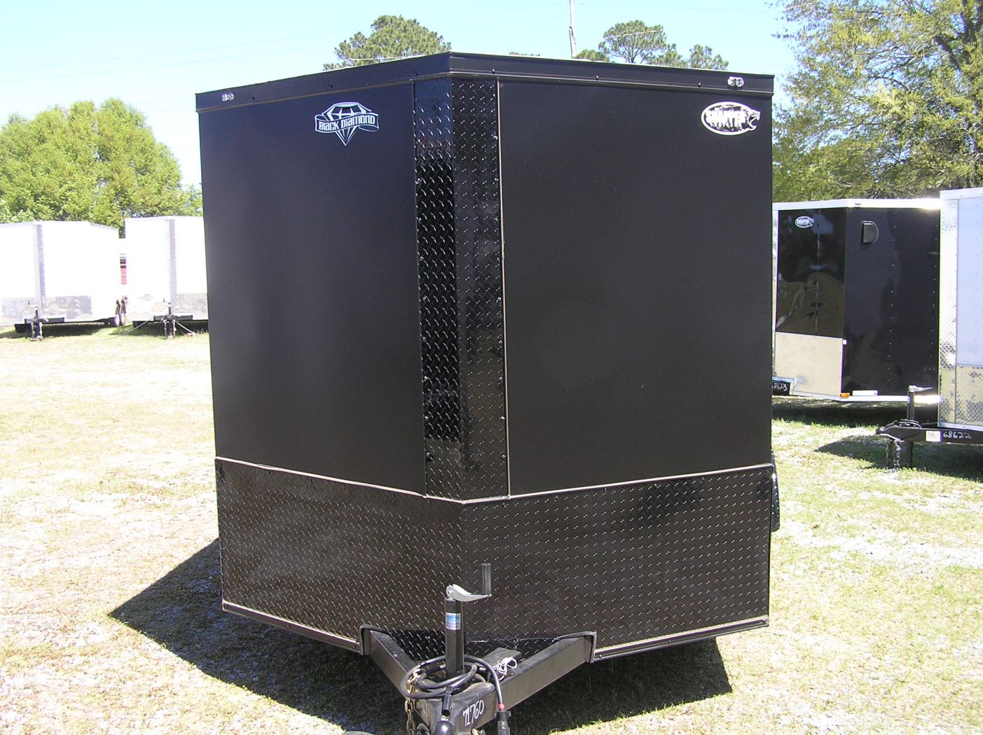 Diamond Cargo 7x12 TA Trailer - Matte Black, Ramp, Side Door, Extra Height, Blackout, Mags - Image 13