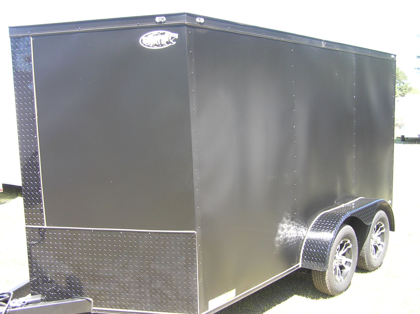 Diamond Cargo 7x12 TA Trailer - Matte Black, Ramp, Side Door, Extra Height, Blackout, Mags - Image 2