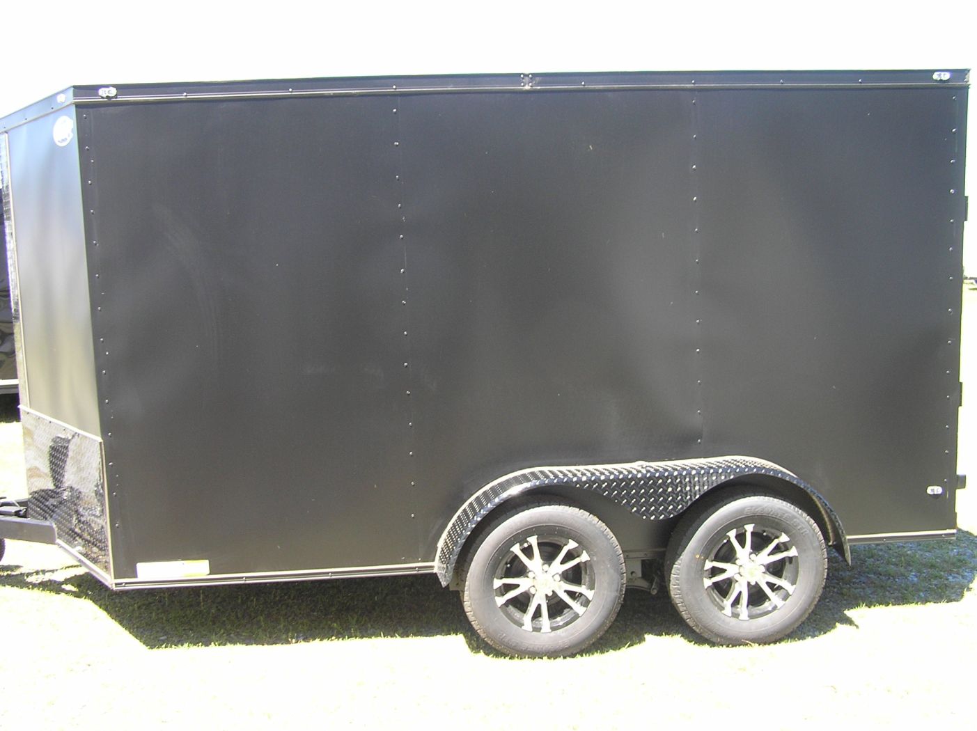 Diamond Cargo 7x12 TA Trailer - Matte Black, Ramp, Side Door, Extra Height, Blackout, Mags - Image 3