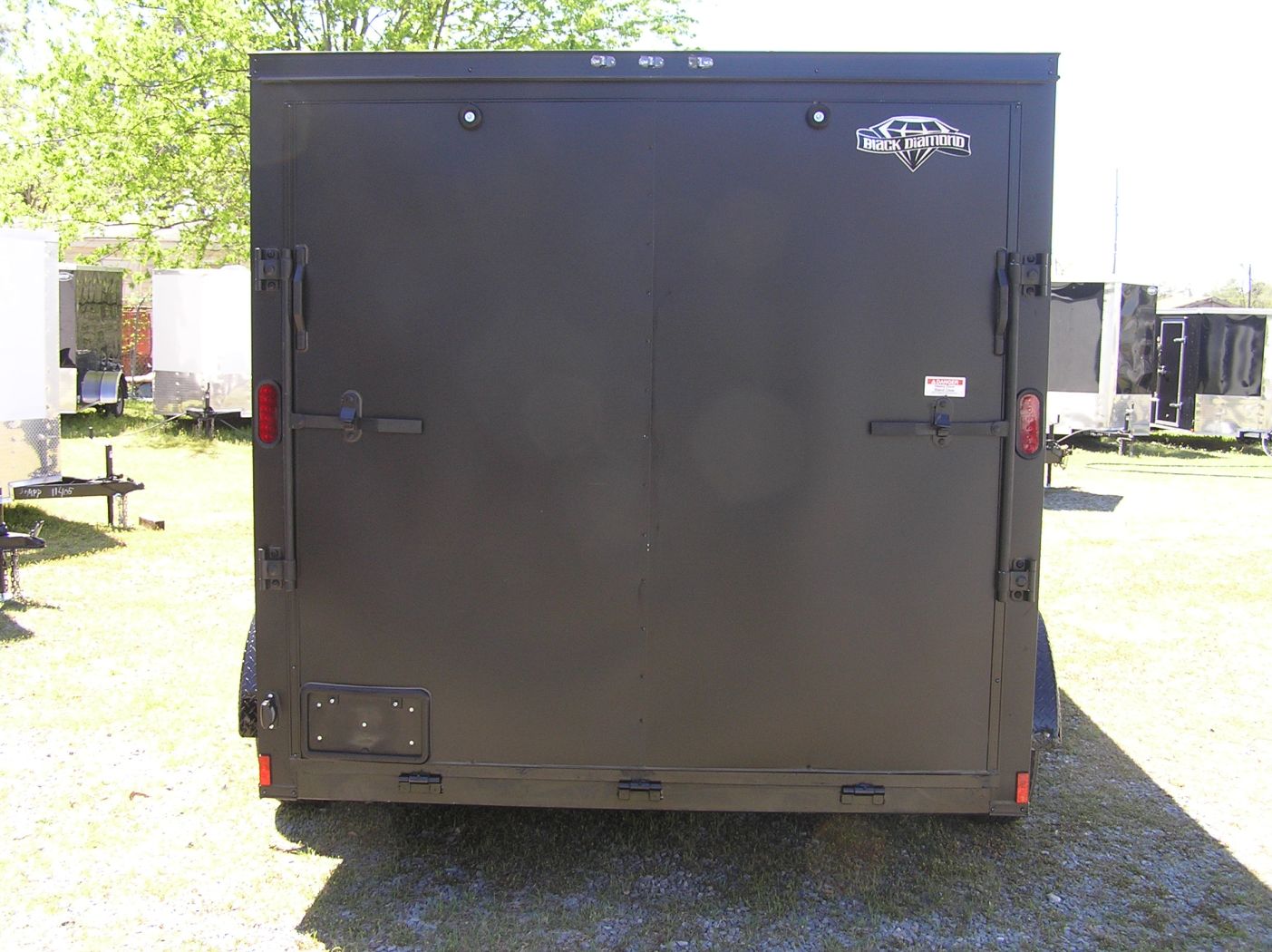 Diamond Cargo 7x12 TA Trailer - Matte Black, Ramp, Side Door, Extra Height, Blackout, Mags - Image 7
