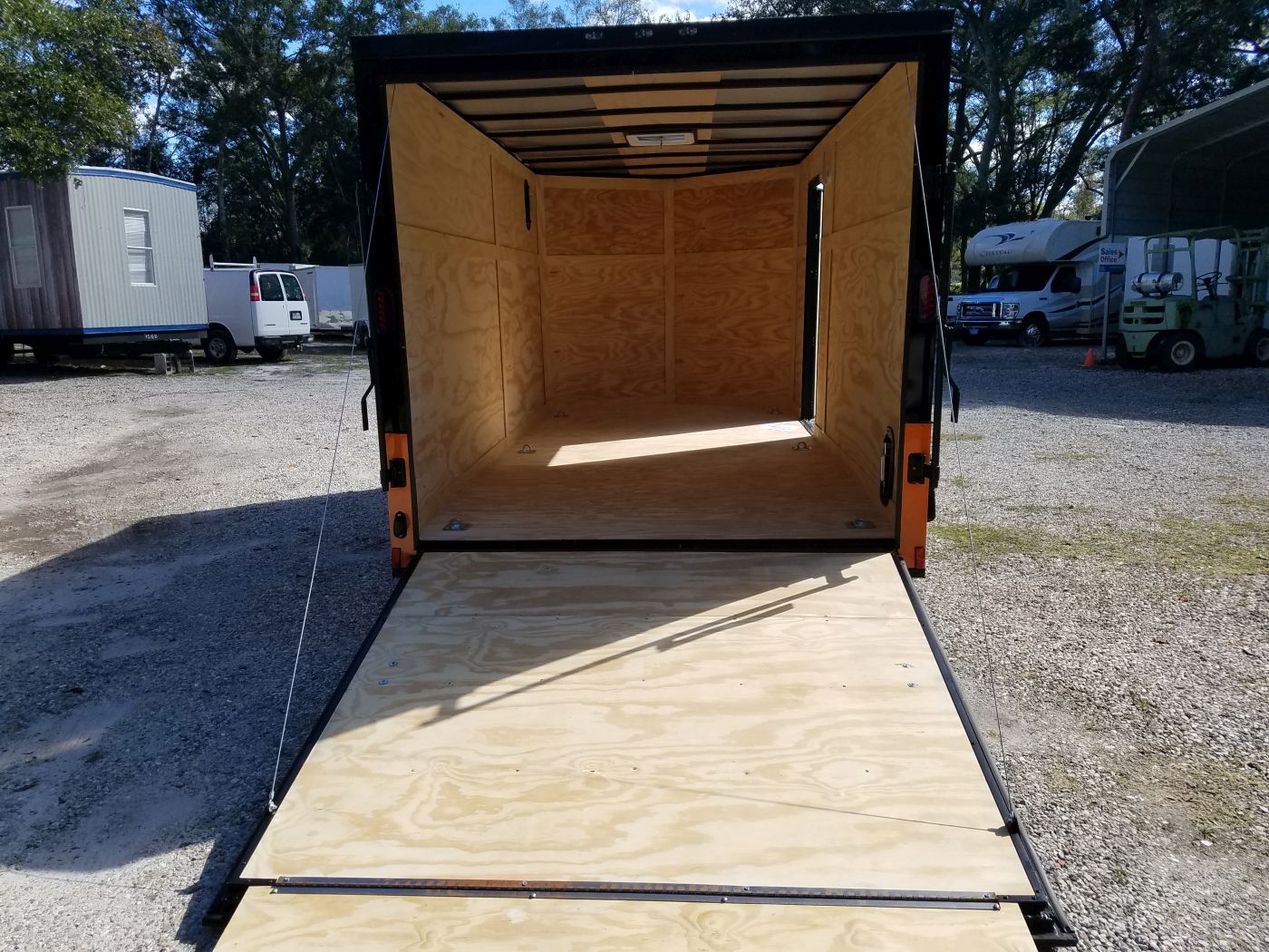 Diamond Cargo 7x14 TA Trailer - Black, Ramp, Side Door, Extra Height, Blackout Motorcycle Package - Image 8