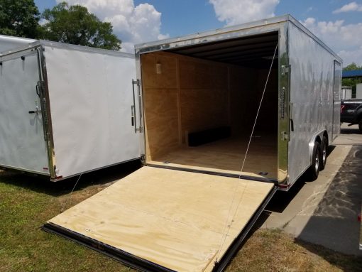 Quality Cargo 8.5x20 TA Trailer - White, Ramp, 4ft Side Door, D-Rings, 5K Axles, and Radials - Image 5
