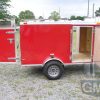South Georgia Cargo Custom 4x8 SA Trailer - Red, Single Door, Two Side Doors - Image 11