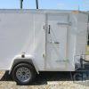 South Georgia Cargo 5x8 SA Trailer - White, Double Doors, Side Door, Extra Height