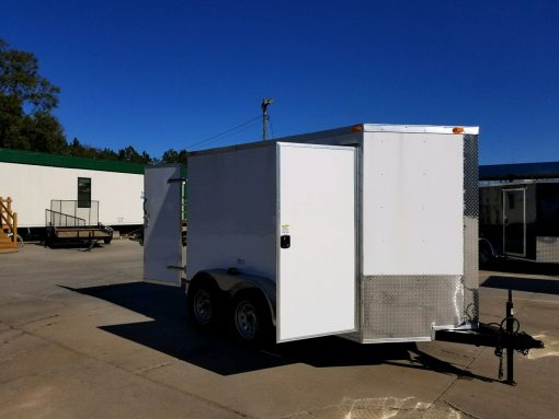 South Georgia Cargo Custom 6x10 TA Trailer - White, Double Doors, Side Door, Additional Height - Image 13