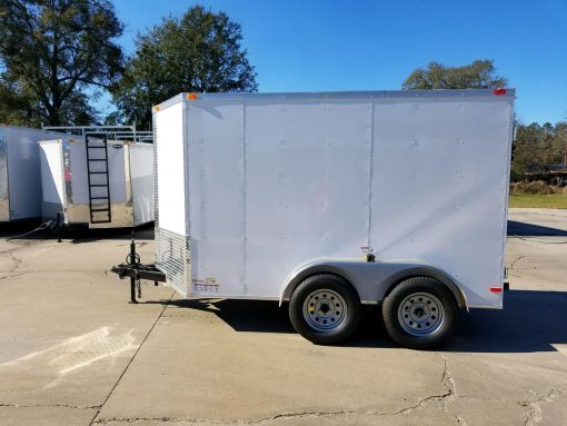 South Georgia Cargo Custom 6x10 TA Trailer - White, Double Doors, Side Door, Additional Height - Image 4