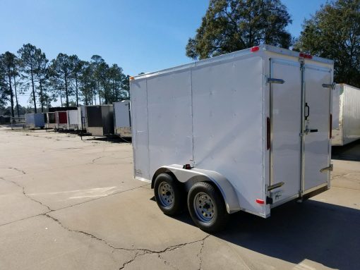 South Georgia Cargo Custom 6x10 TA Trailer - White, Double Doors, Side Door, Additional Height - Image 6