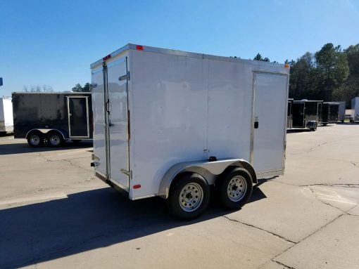 South Georgia Cargo Custom 6x10 TA Trailer - White, Double Doors, Side Door, Additional Height - Image 10