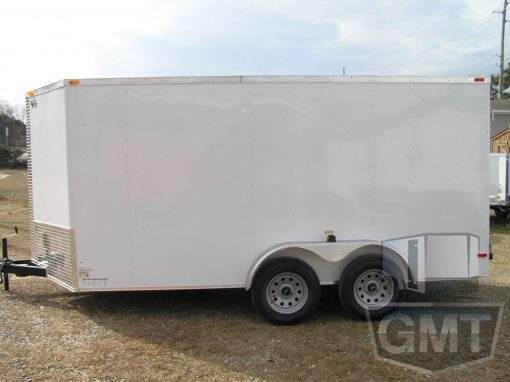 South Georgia Cargo 7x14 TA Trailer - White, Double Doors, Side Door, Extra Height - Image 3
