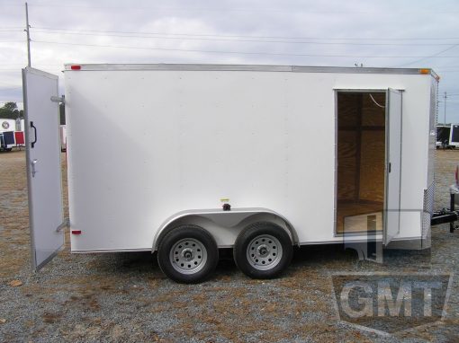 South Georgia Cargo 7x14 TA Trailer - White, Double Doors, Side Door, Extra Height - Image 10