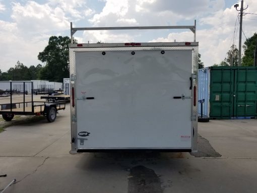 South Georgia Cargo 8.5x20 TA Trailer - White, Ramp, Side Door, 5K Axles,  Walk-On Roof, Ladder Racks - Image 5