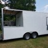 South Georgia Cargo 8.5x22 TA Trailer - White, Ramp, Porch, Concession, Electrical, Many Options