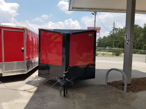 South Georgia Cargo 8.5x24 TA Trailer - Red, Ramp, Side Door, 5K Axles, Blackout Package - Image 7